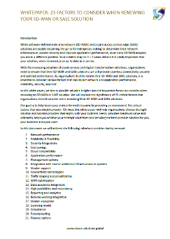 SDWAN AND SASE SOLUTIONS