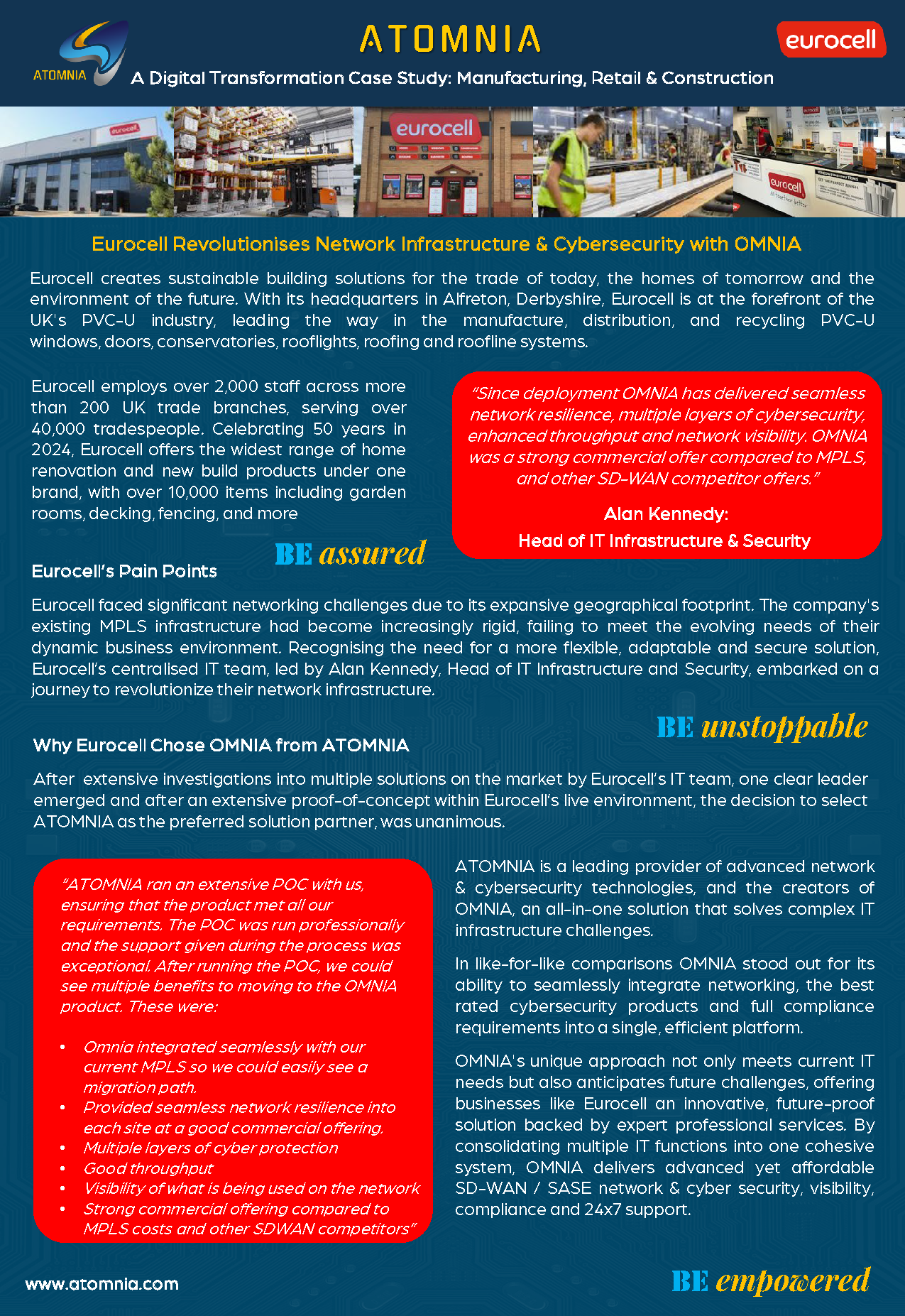 Eurocell case study Image Eurocell: A case study: How OMNIA from SDWAN and SASE Solutions enhanced their digital transformation